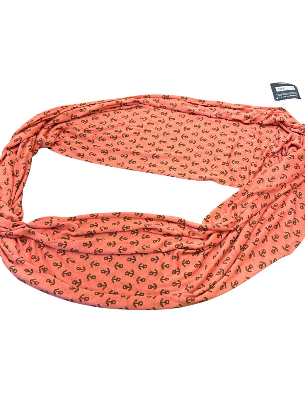 Sperry Coral Infinity scarf with Anchor Print accessory coastal New gift preppy